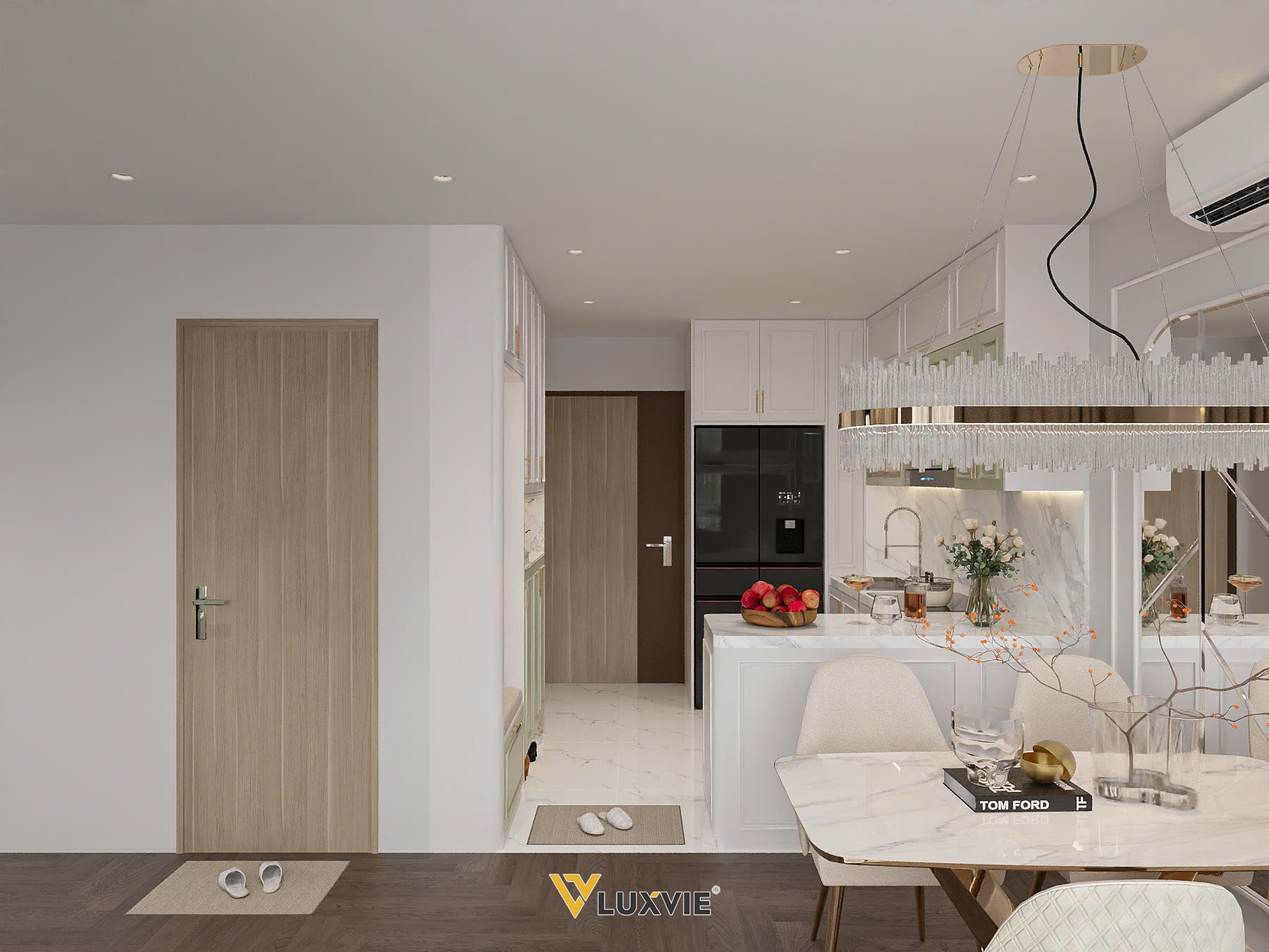 THE VINHOMES GRAND PARK - THE GLORY HEIGHTS - CĂN HỘ 2PN+ ANH TIẾN - KHÁCH BẾP