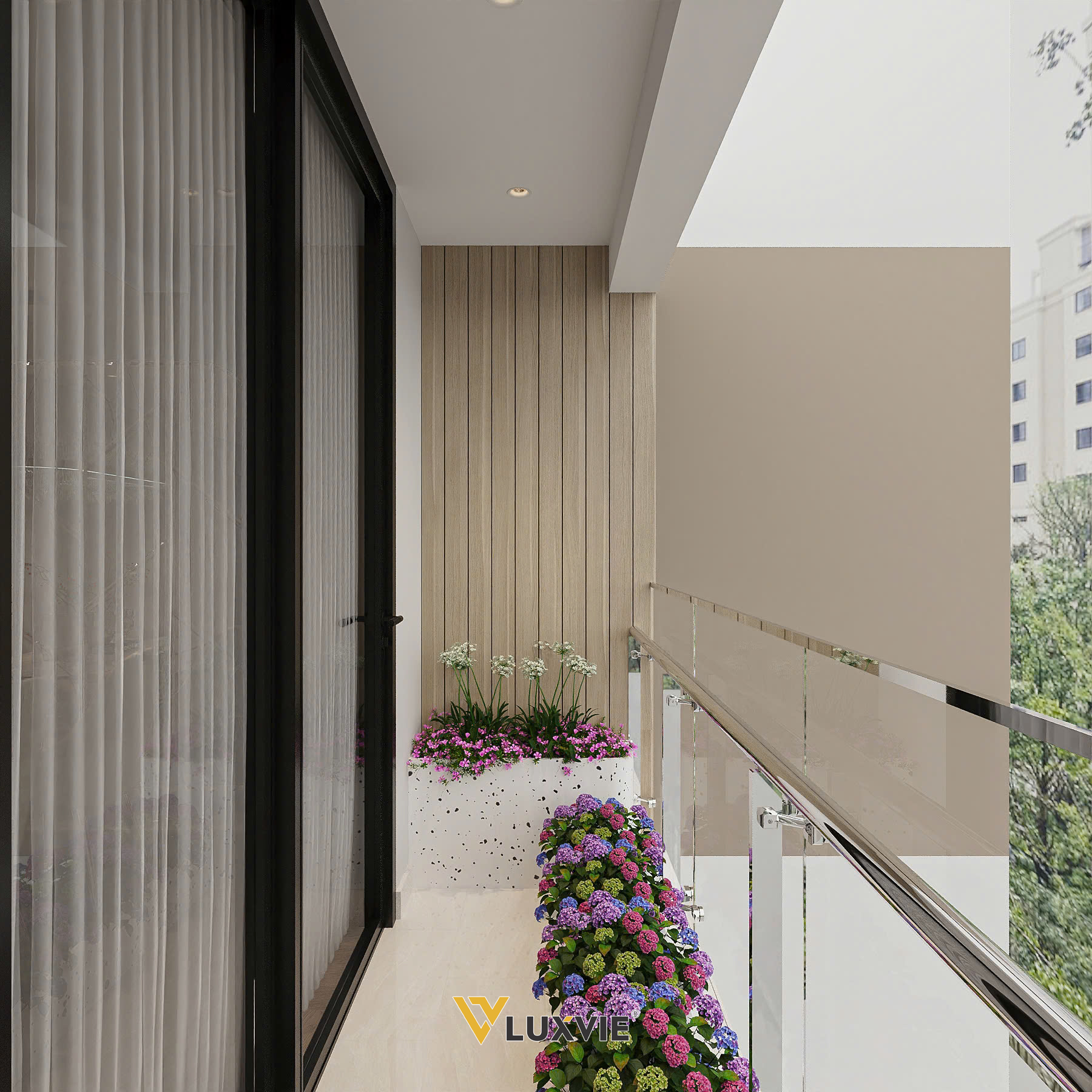 THE VINHOMES GRAND PARK - THE GLORY HEIGHTS - CĂN HỘ 2PN+ ANH TIẾN - BAN CÔNG