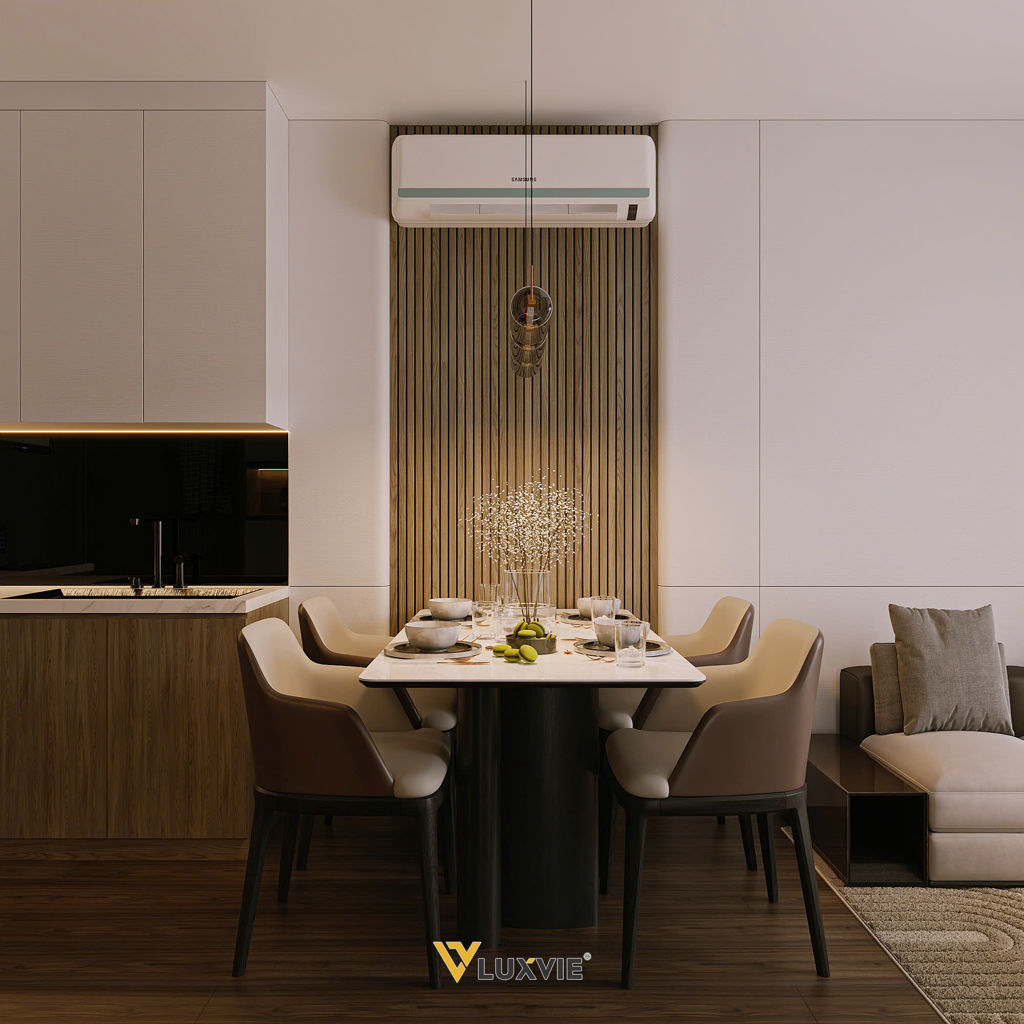 THE VINHOMES GRAND PARK - THE RAINBOW - CĂN HỘ 2PN+ ANH THI - KHÁCH BẾP