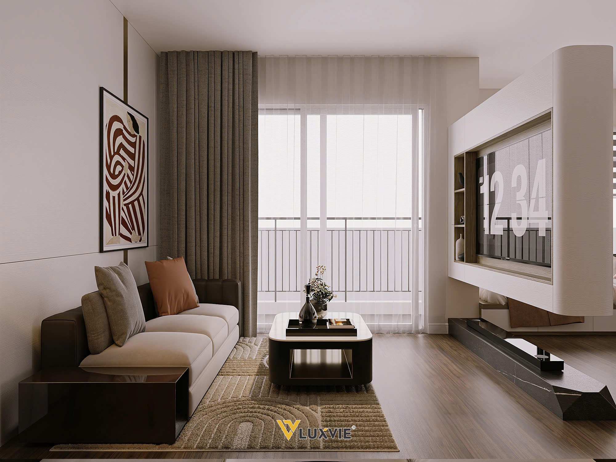 THE VINHOMES GRAND PARK - THE RAINBOW - CĂN HỘ 2PN+ ANH THI - KHÁCH BẾP