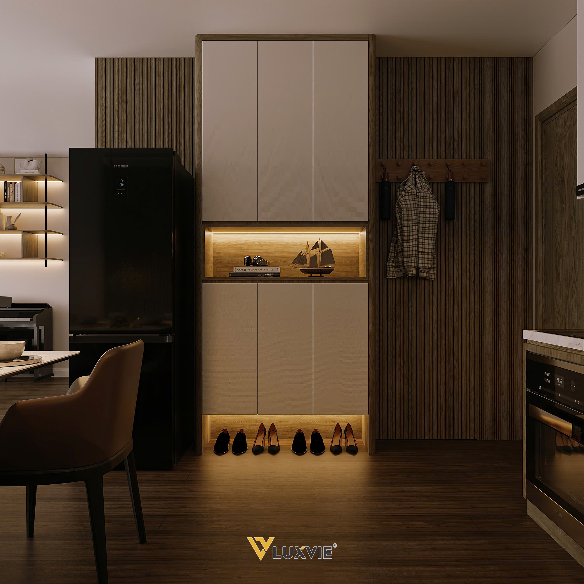 THE VINHOMES GRAND PARK - THE RAINBOW - CĂN HỘ 2PN+ ANH THI - KHÁCH BẾP