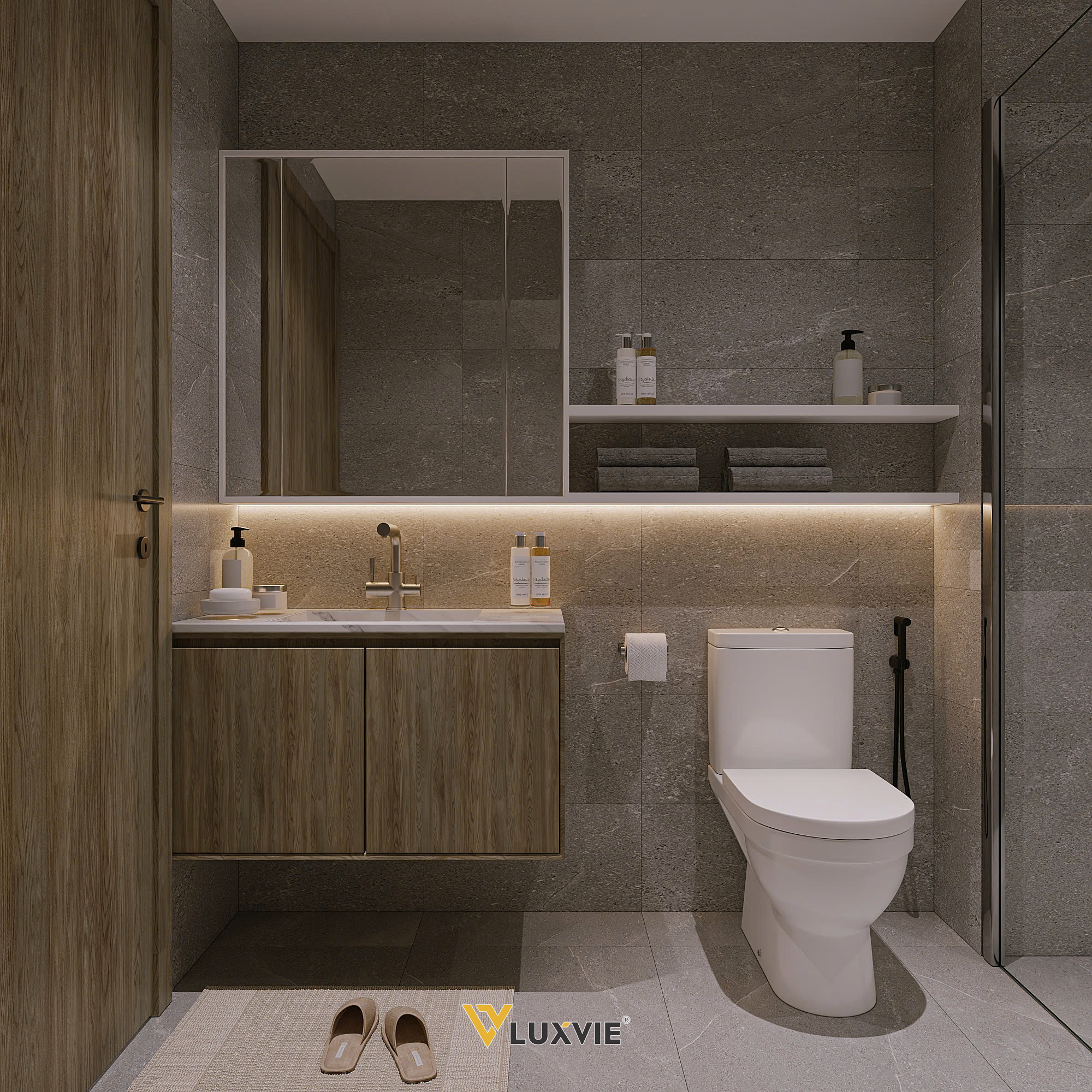 THE VINHOMES GRAND PARK - THE RAINBOW - CĂN HỘ 2PN+ ANH THI - WC CHUNG