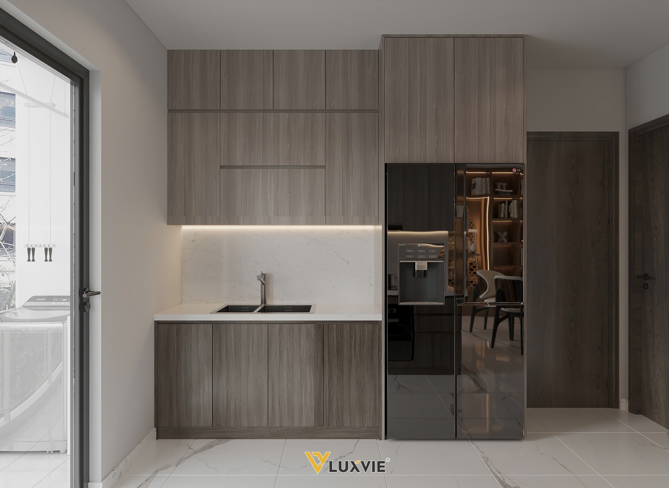 THE VINHOMES GRAND PARK - THE OPUS ONE - CĂN HỘ 2Pn - ANH TÂM - BẾP