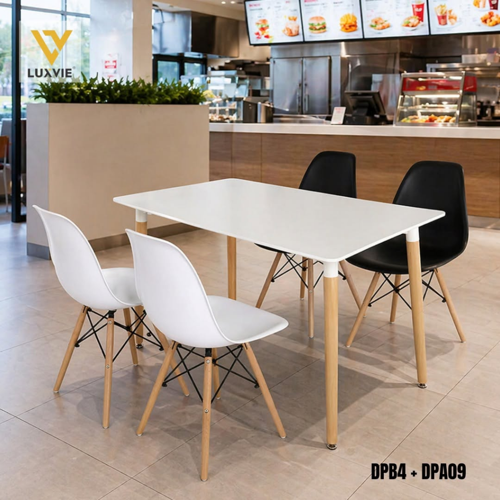 Ghế cafe chân gỗ