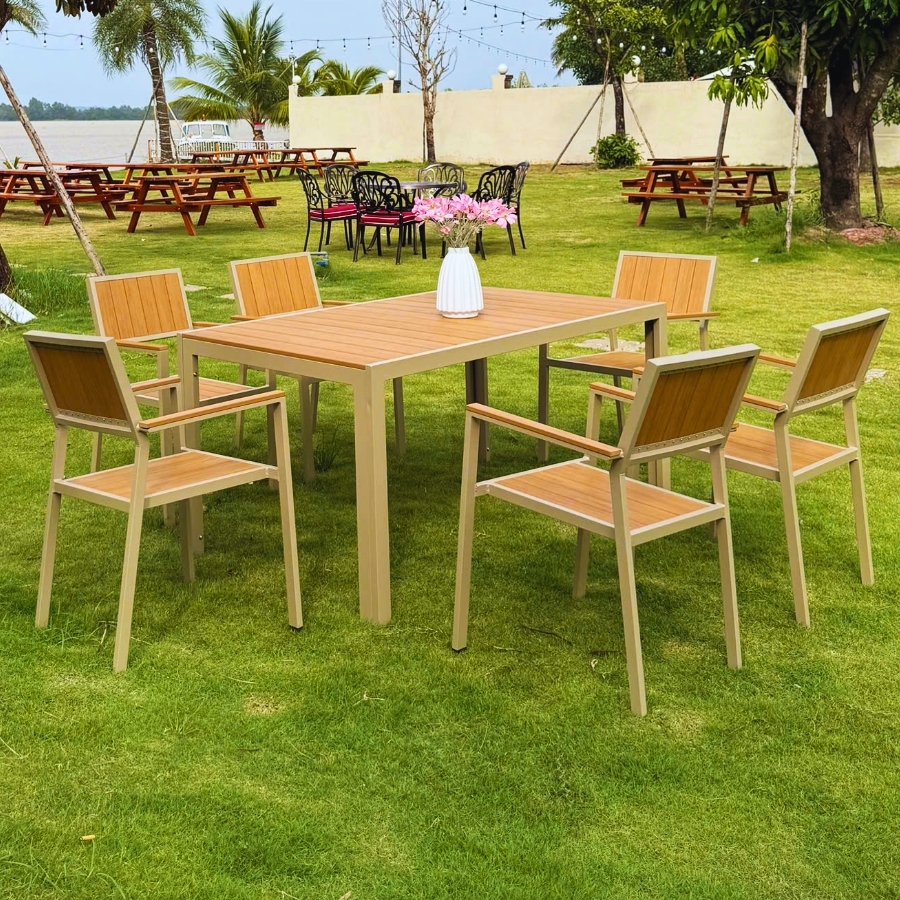 Bộ bàn ghế polywood