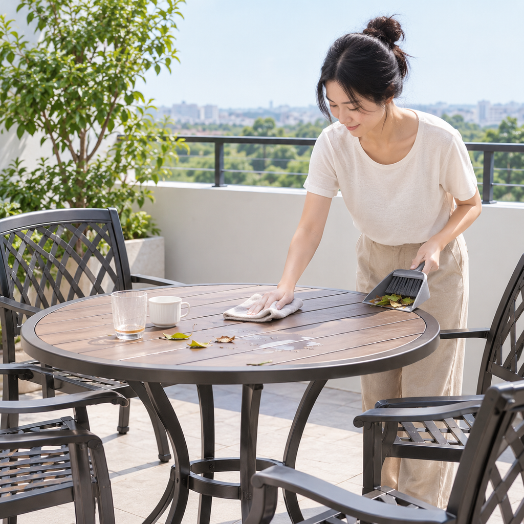 Mỗi ngày, bạn chỉ cần loại bỏ lá cây, bụi lớn và lau những vết thức ăn, nước uống mới xuất hiện