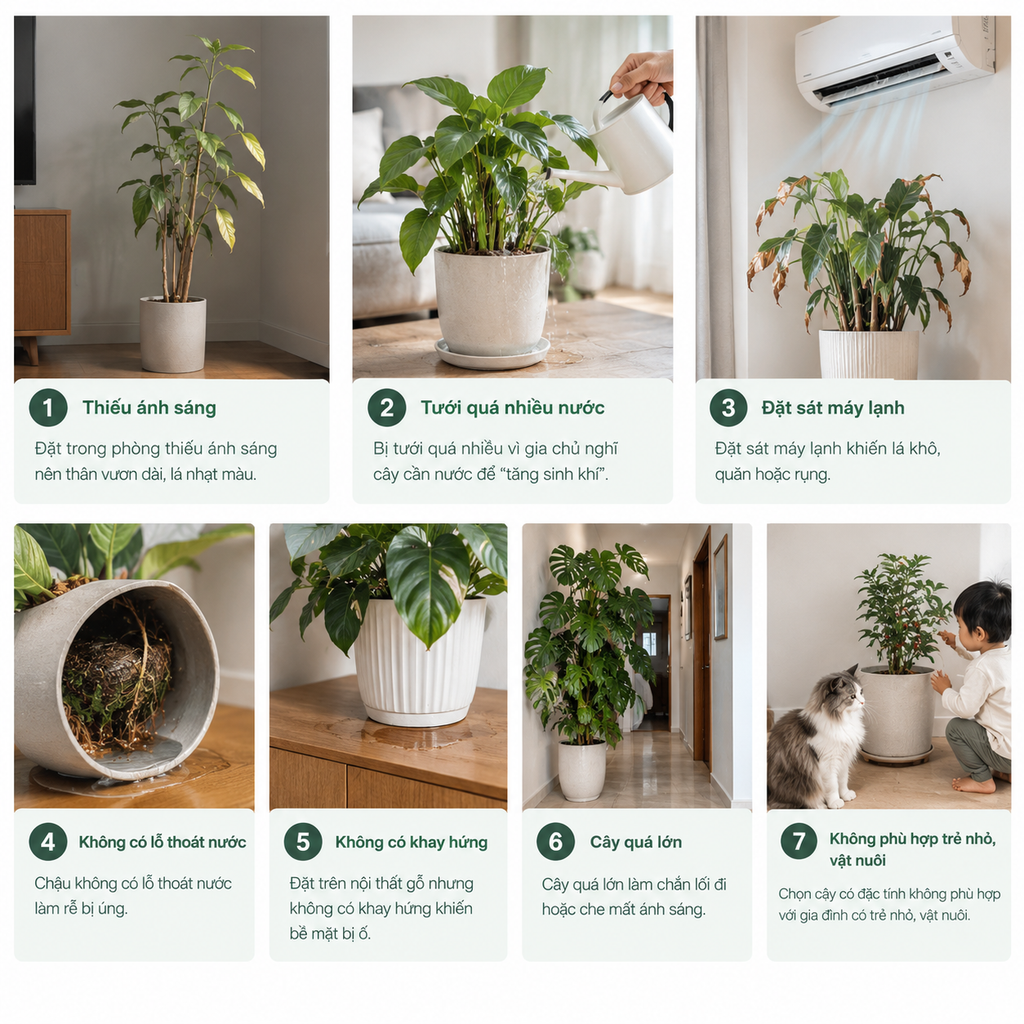 Nếu các điều kiện sinh trưởng không được đáp ứng, ý nghĩa phong thủy không thể giúp cây phát triển khỏe mạnh