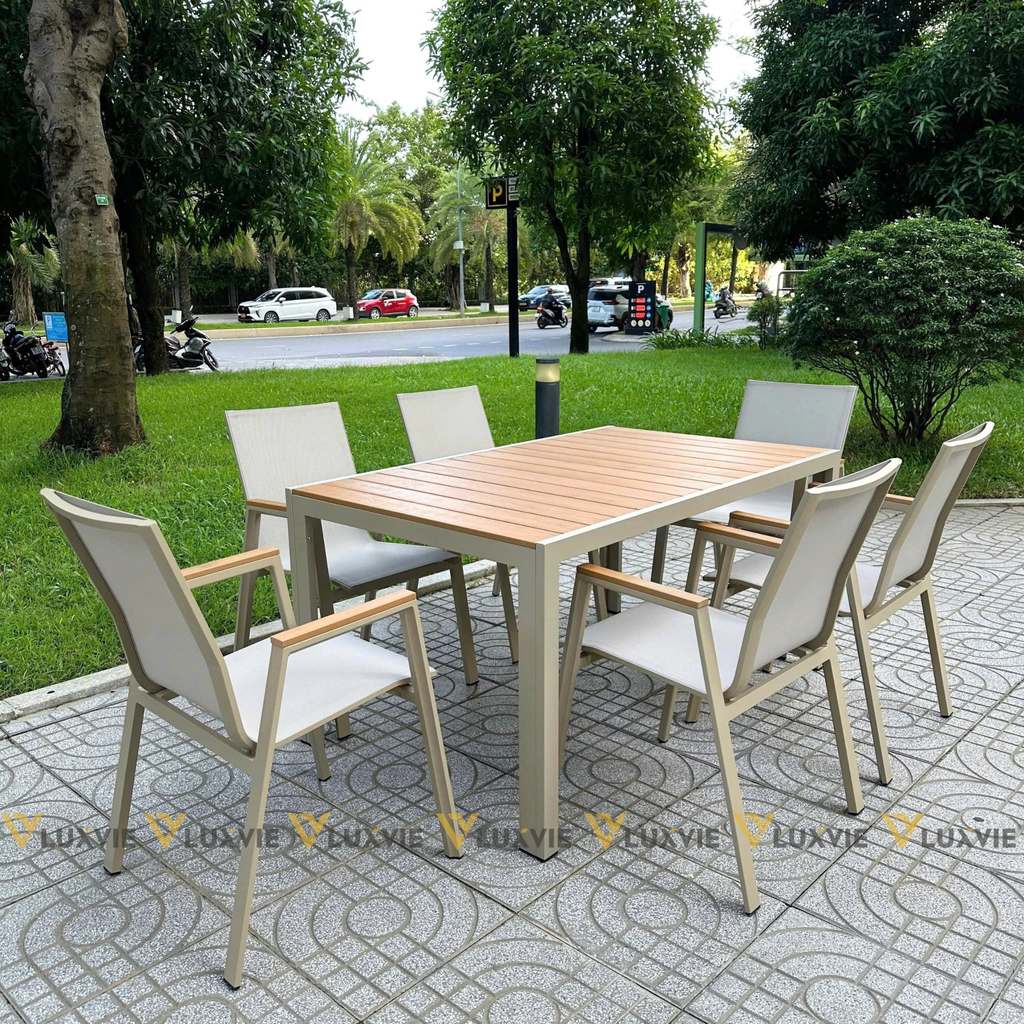 Bộ bàn ghế sân vườn LU1025T