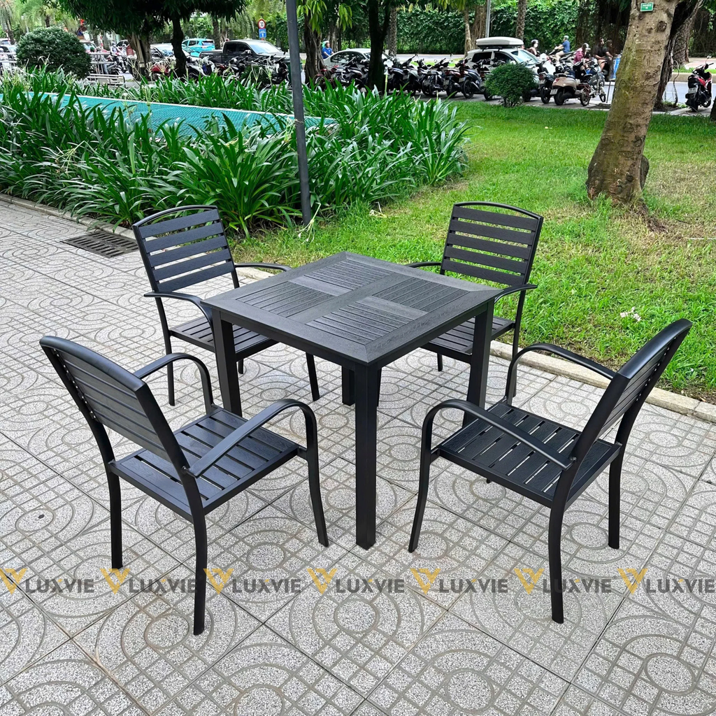 Bộ bàn ghế sân vườn LU1024T + Ghế LU1012C