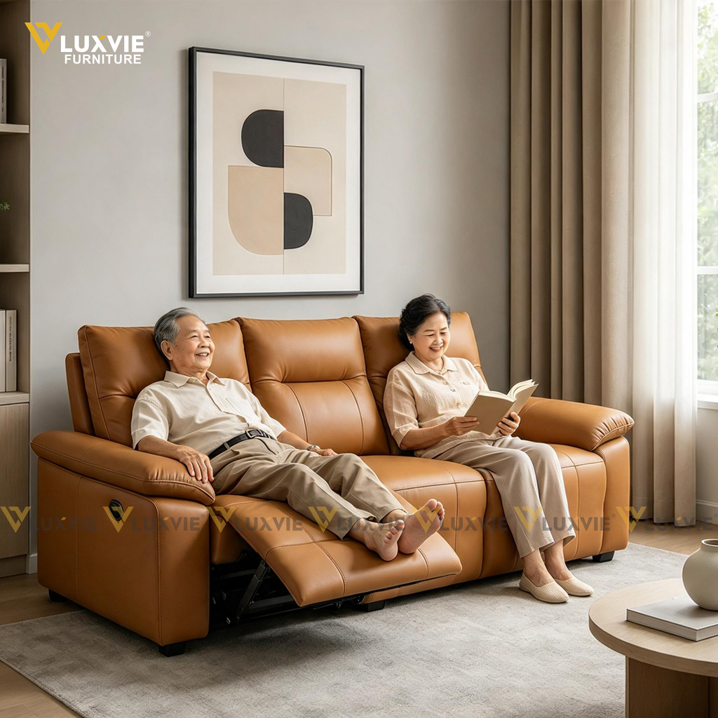 Sofa chỉnh điện có thể đem lại sự thuận tiện cho người lớn tuổi khi họ cần thay đổi tư thế hoặc gác chân