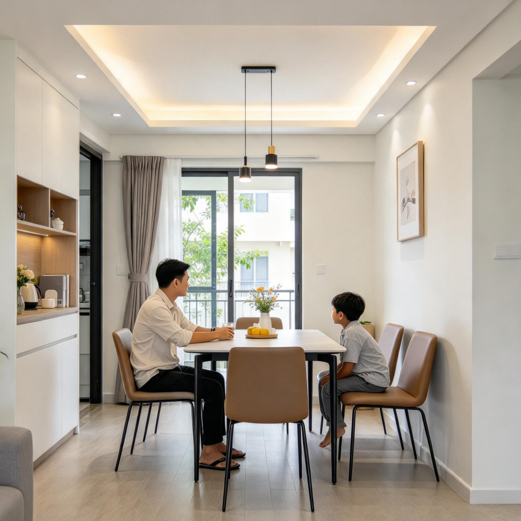Bàn ghế đẹp nhưng sai kích thước, thiết kế hoặc vị trí vẫn có thể gây bất tiện khi sử dụng