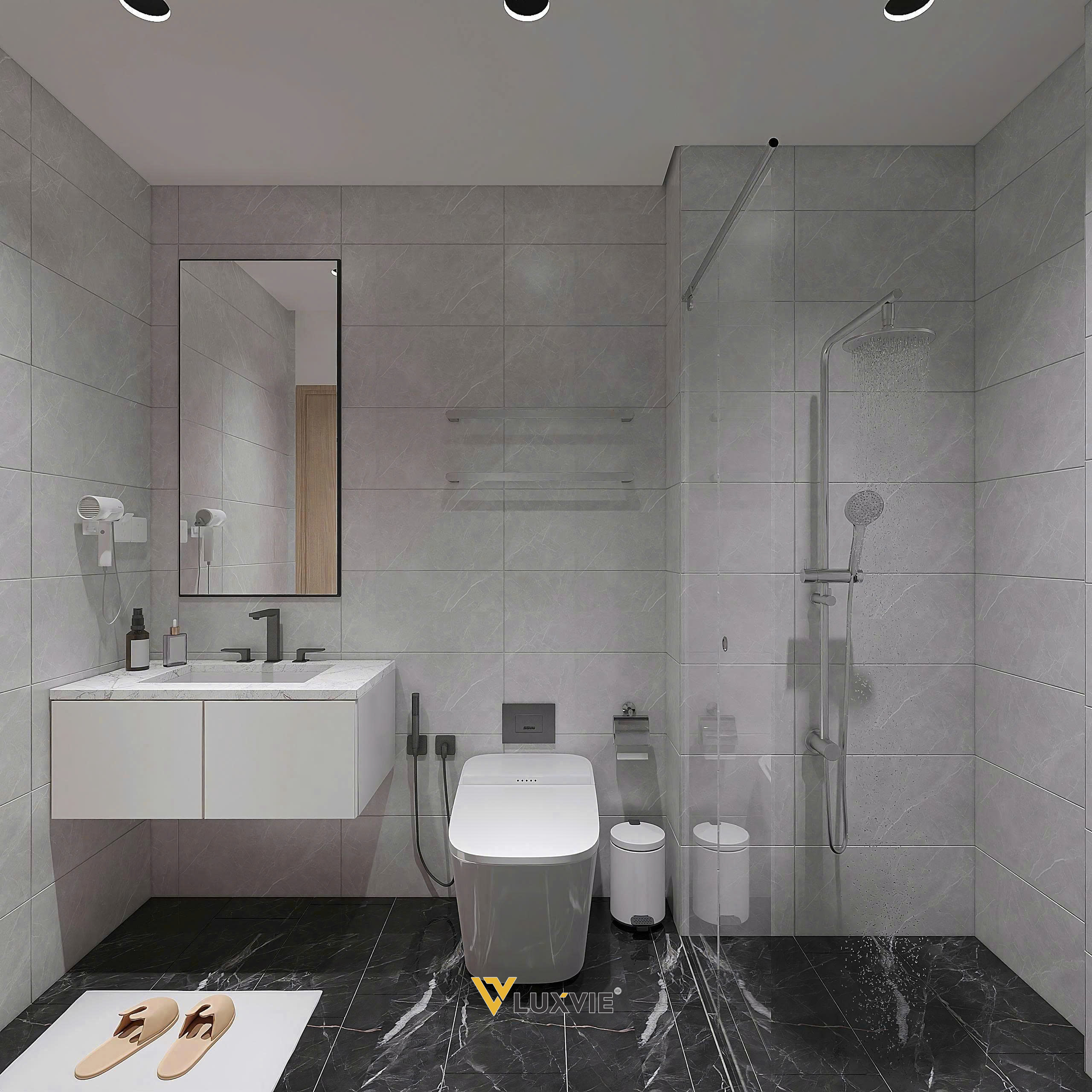 The Origami Vinhomes Grand Park - Căn hộ 2PN+ - Anh Tuấn - WC